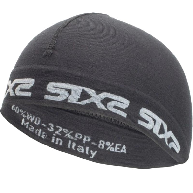 Merino čiapka SIXS SCX Merinos čierna