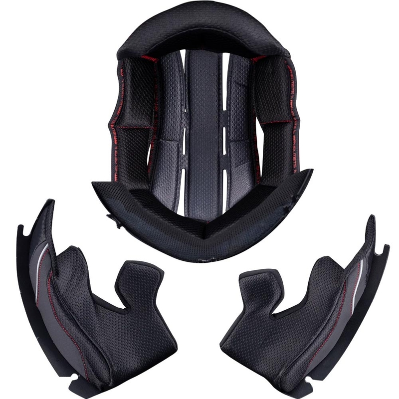 Interiér pre helmy na motorku MT KRE+ Carbon čierny