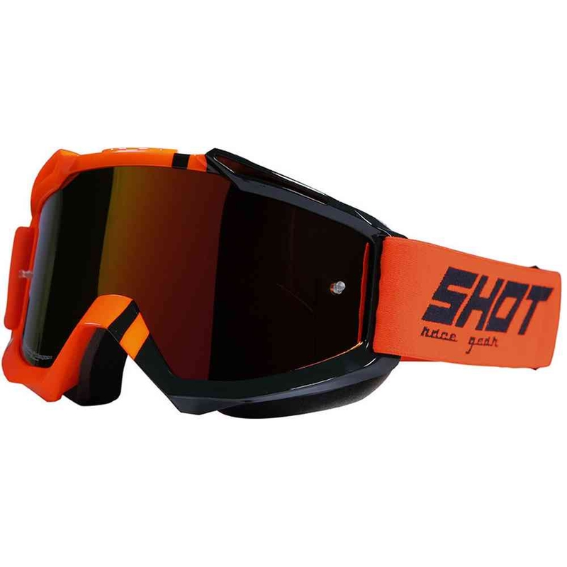 Motokrosové okuliare Shot Iris Sound fluorescenčno oranžové