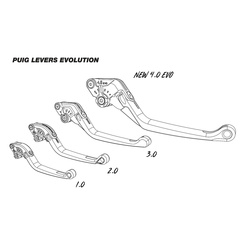 Páčka brzdy bez adaptéra PUIG 4.0 krátke čierna/zelená pre KAWASAKI Z 900 2017-2026