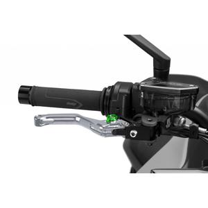 Páčka brzdy bez adaptéra PUIG 4.0 4130YV krátke titan/green