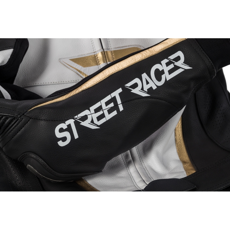 Dámska kombinéza Street Racer Kiara čierno-bielo-zlatá