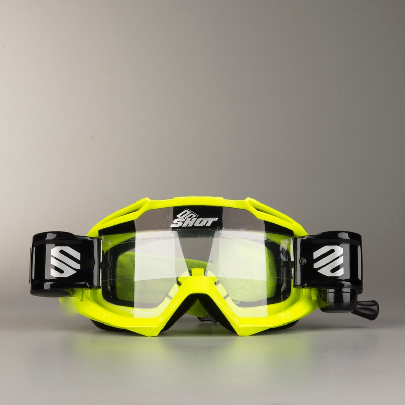 Motokrosové okuliare Shot Assault Roll-Off fluorescenčno žlté