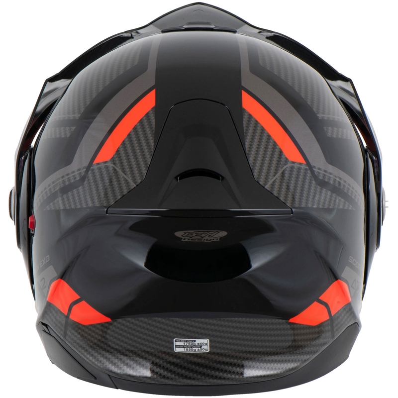 Výklopná helma na motorku Scorpion ADX-2 LEWIS čierno-červená