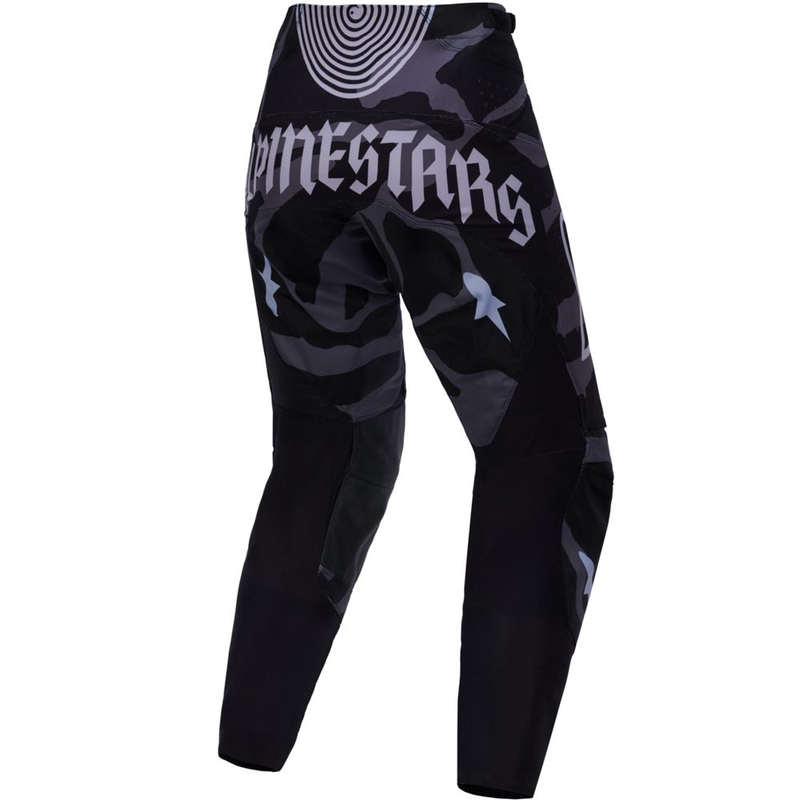 Motokrosové nohavice Alpinestars Techstar limitovaná edícia Beast Coast šedo-čierno-oranžové