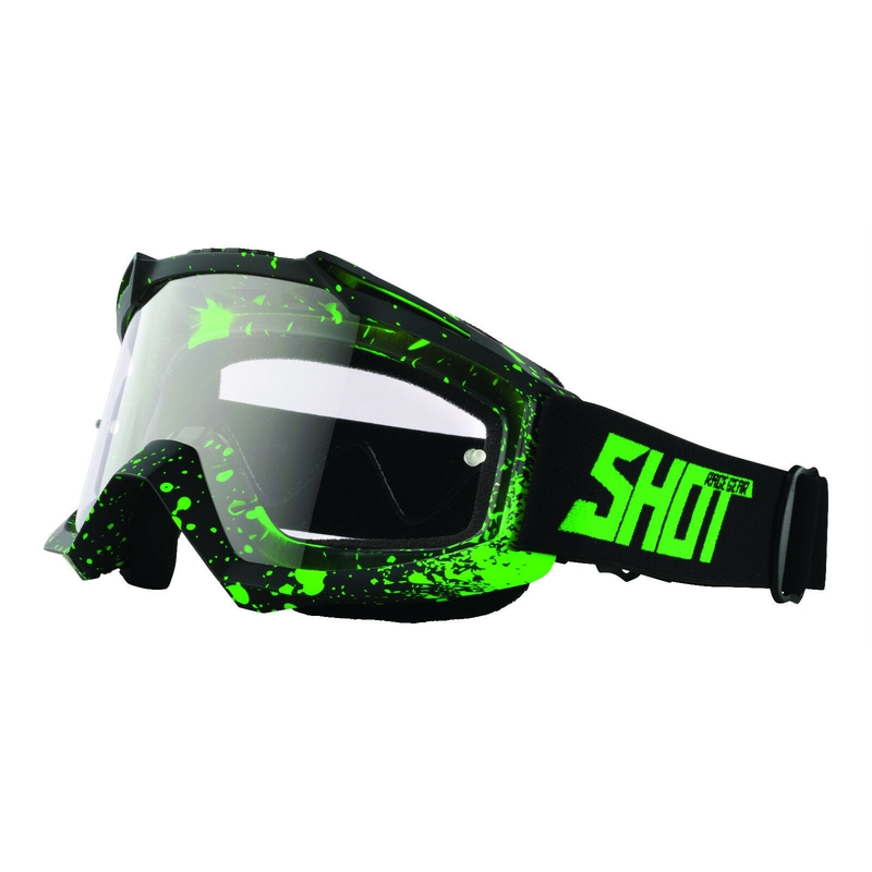 Motokrosové okuliare Shot Assault Drop fluorescenčno zelené