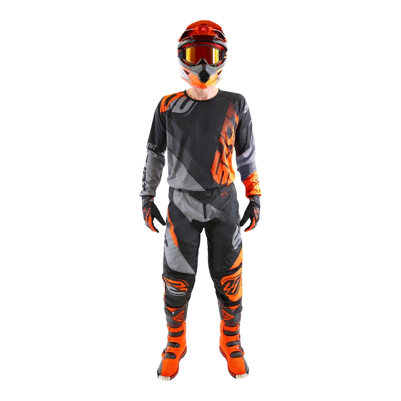 Motokrosové nohavice Shot DEVO Ultimate čierno-fluorescenčno oranžové výpredaj