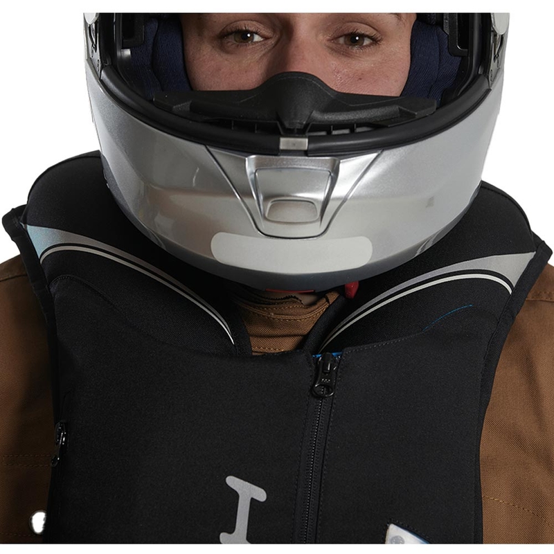 Airbagová vesta Helite Double Turtle Hivis zeleno-žltá