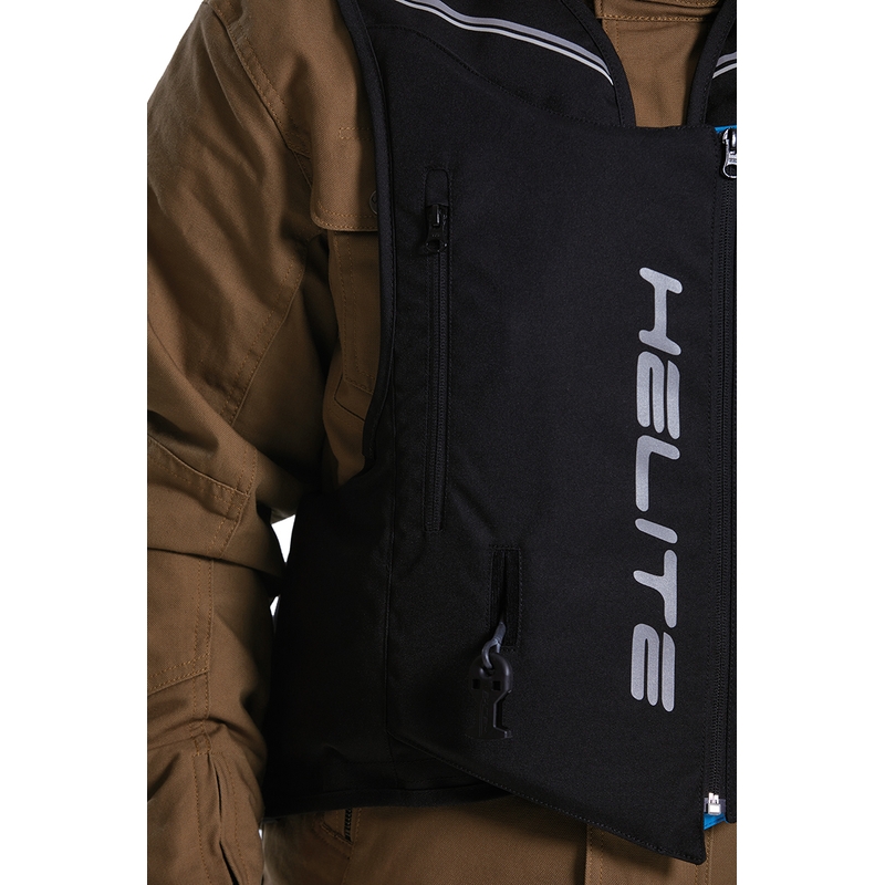 Airbagová vesta Helite Double Turtle Hivis zeleno-žltá