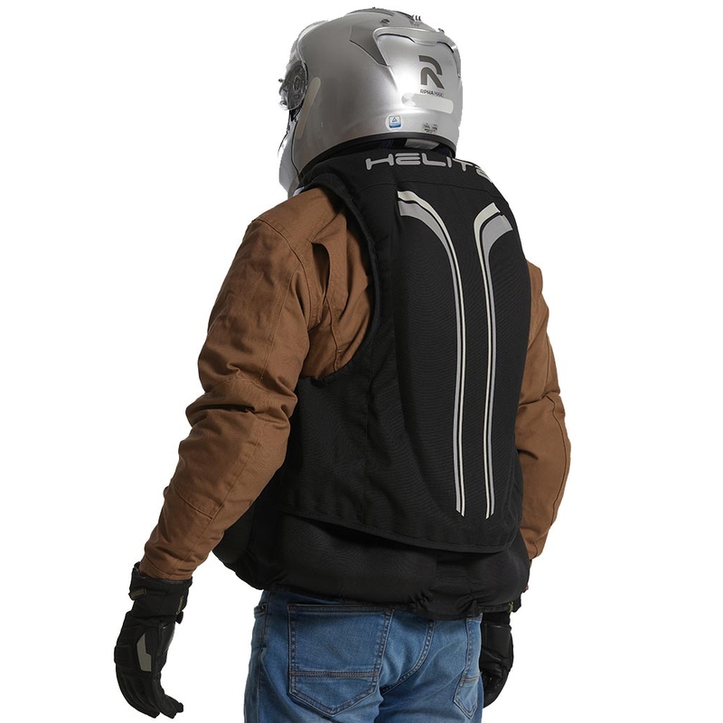 Airbagová vesta Helite Double Turtle Hivis zeleno-žltá