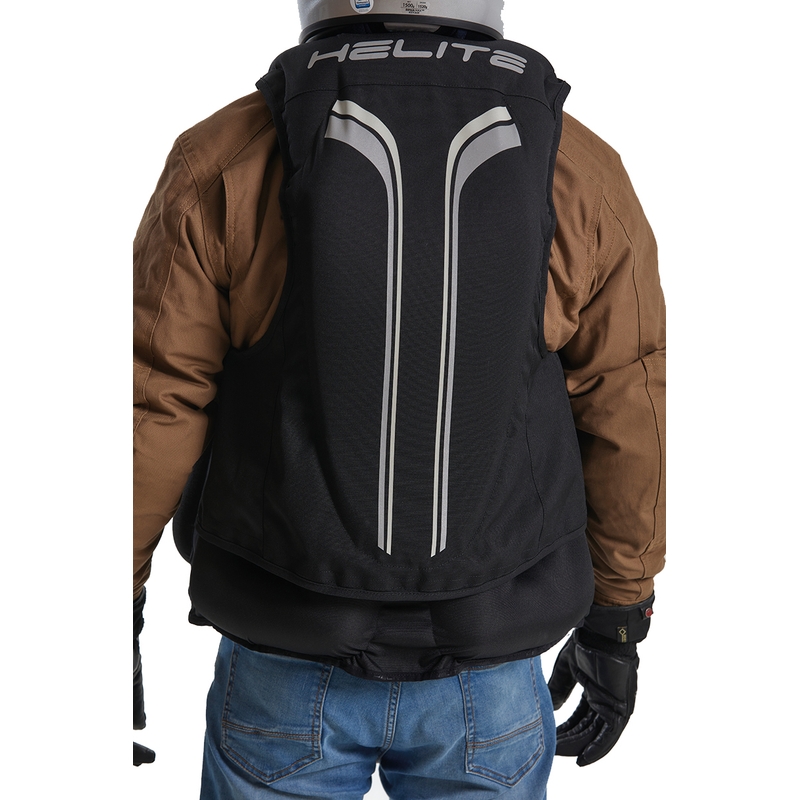 Airbagová vesta Helite Double Turtle Hivis zeleno-žltá