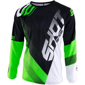 Motokrosový dres Shot DEVO Ultimate čierno-fluorescenčno zelený