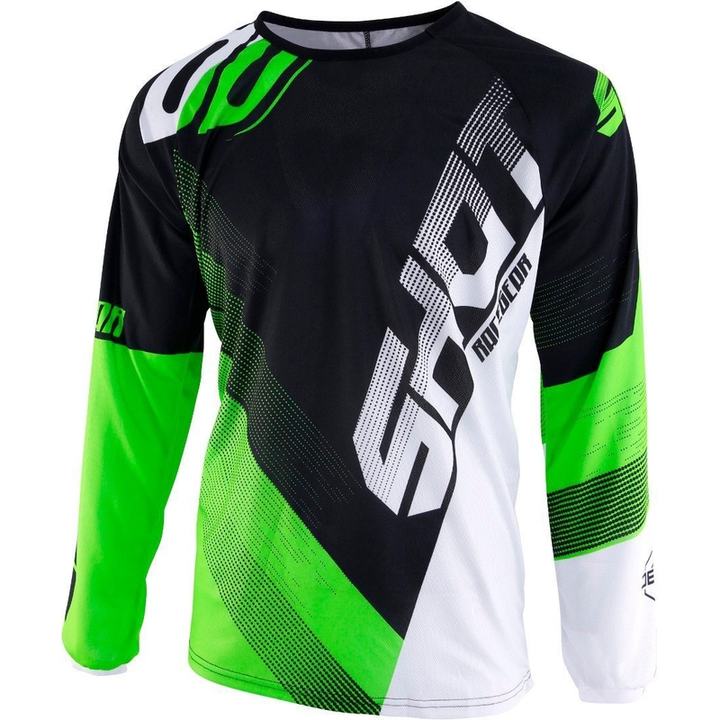 Motokrosový dres Shot DEVO Ultimate čierno-fluorescenčno zelený