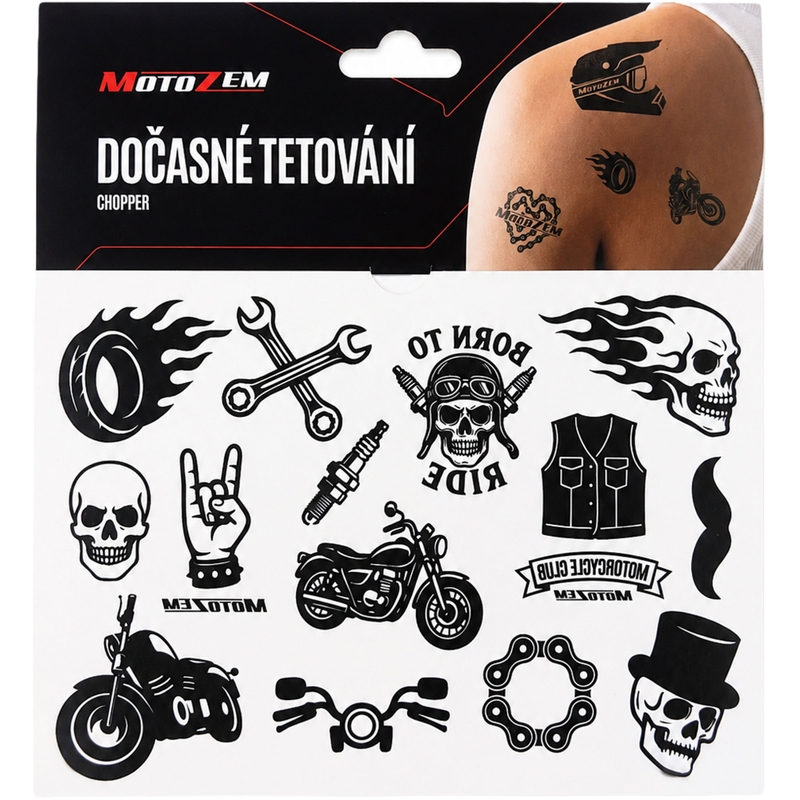 Dočasné tetovanie MotoZem Chopper
