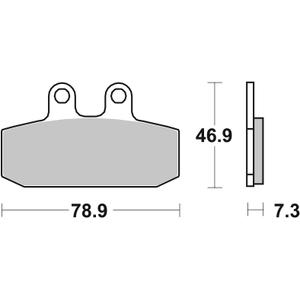 Brzdové obloženie BREMBO 07GR13CC CC ROAD