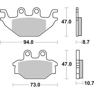 Brzdové obloženie BREMBO 07GR5209 CC ROAD