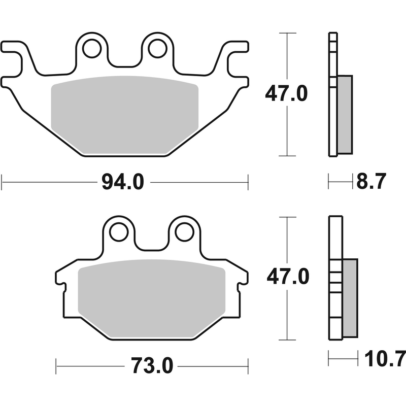 Brzdové obloženie BREMBO CC ROAD