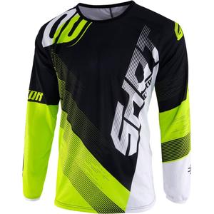 Motokrosový dres Shot DEVO Ultimate čierno-fluorescenčno žltý