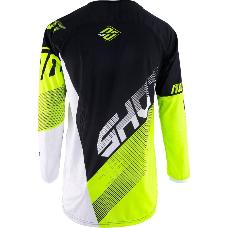 Motokrosový dres Shot DEVO Ultimate čierno-fluorescenčno žltý