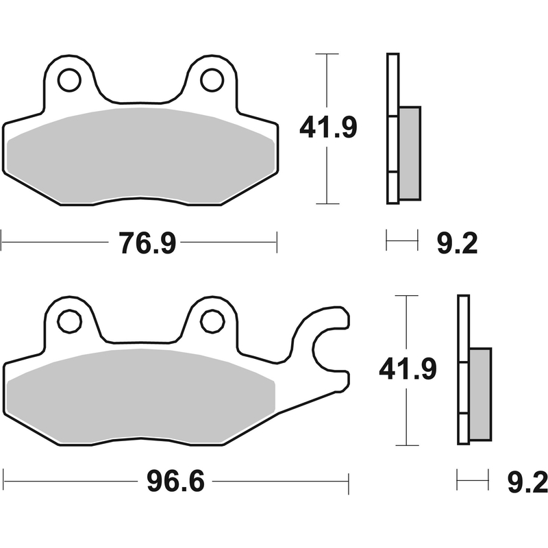 Brzdové obloženie BREMBO CC ROAD