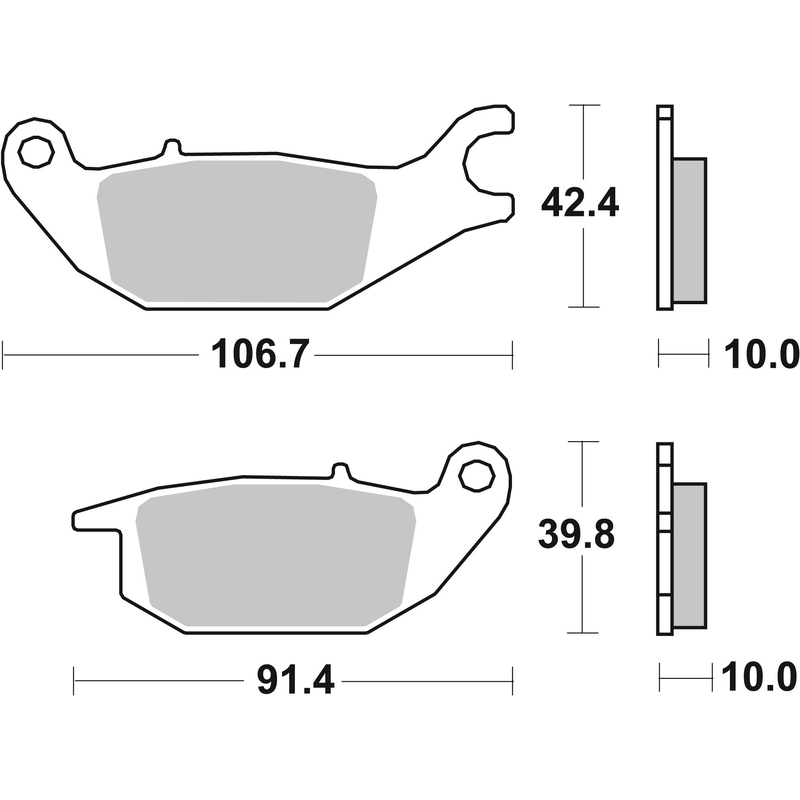 Brzdové obloženie BREMBO CC ROAD