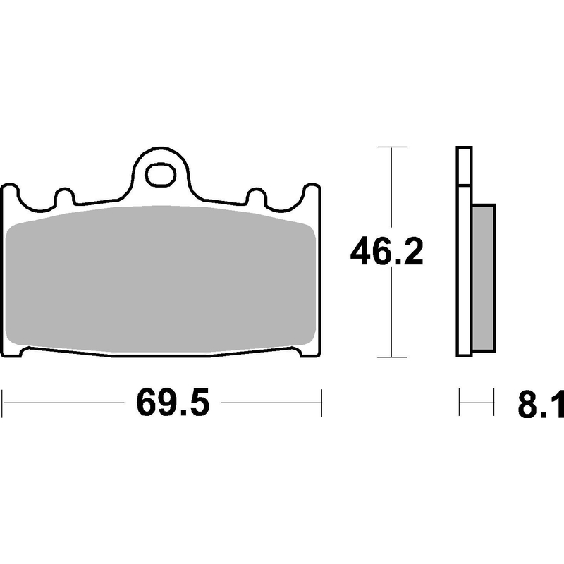 Brzdové obloženie BREMBO CC ROAD