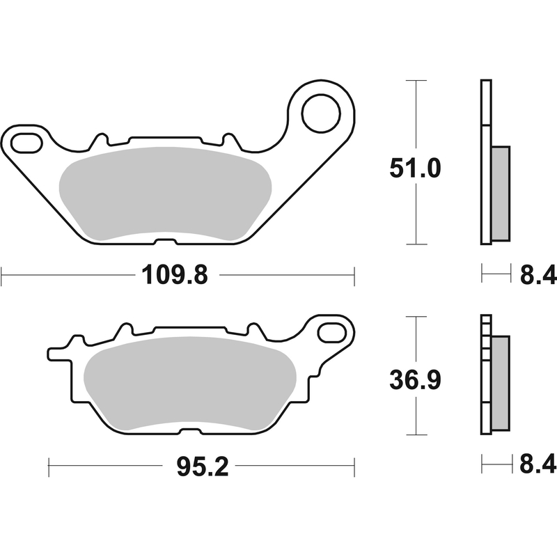 Brzdové obloženie BREMBO CC ROAD