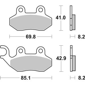 Brzdové obloženie BREMBO 07005 CC SCOOTER