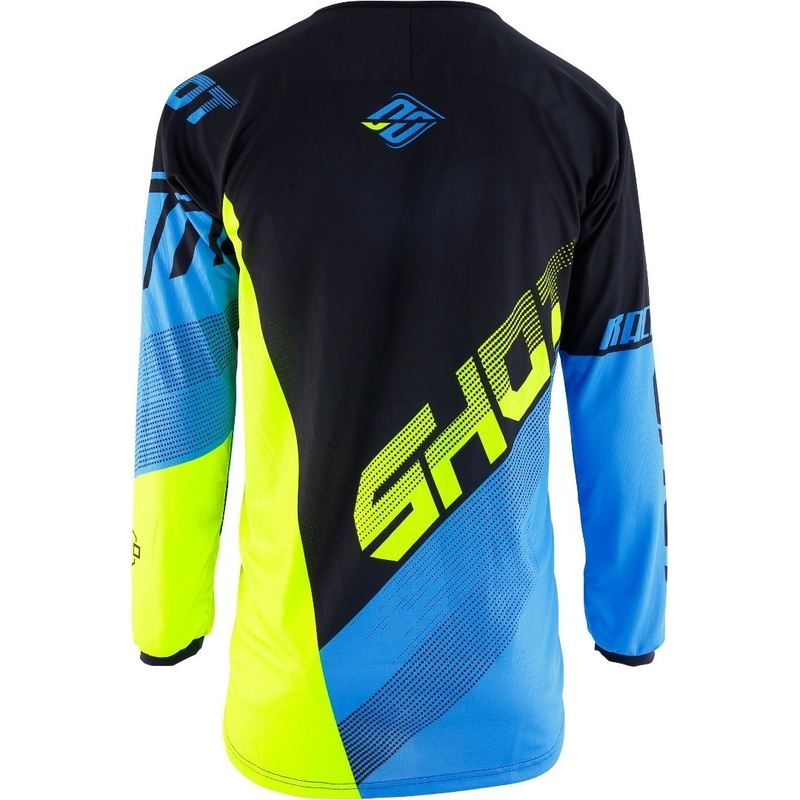 Motokrosový dres Shot DEVO Ultimate modro-fluorescenčno žltý výpredaj