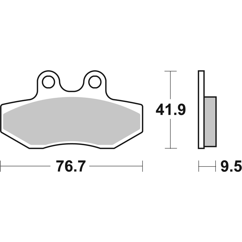 Brzdové obloženie BREMBO CC SCOOTER