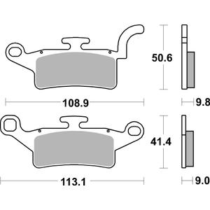 Brzdové obloženie BREMBO 07093 CC SCOOTER