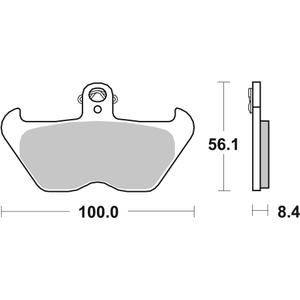 Brzdové obloženie BREMBO 07BB24SA