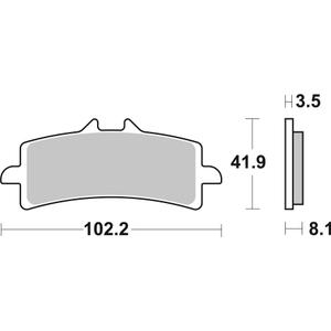 Brzdové obloženie BREMBO 07BB37SA