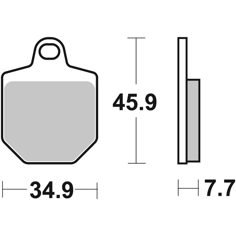 Brzdové obloženie BREMBO pre KTM SMR 450 2007-2012, KTM SMR 560 2006-2007