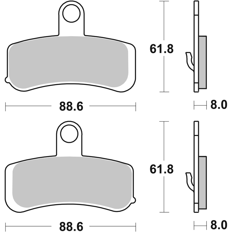Brzdové obloženie BREMBO
