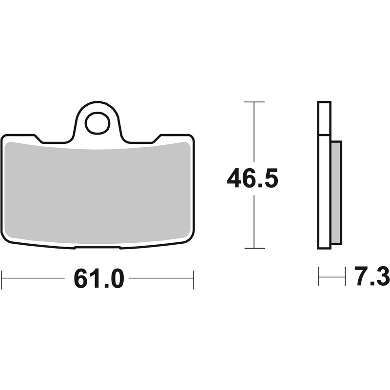 Brzdové obloženie BREMBO pre BUELL XB12R 1200 Firebolt 2009-2010, BUELL XB12Ss 1200 Lightning Long 2009-2010