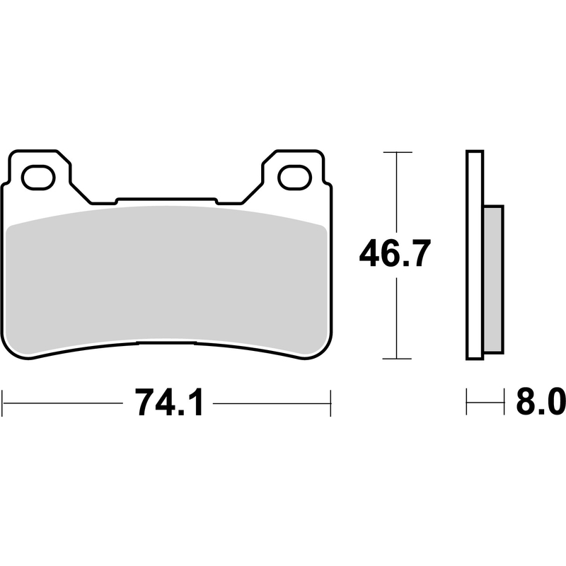 Brzdové obloženie BREMBO
