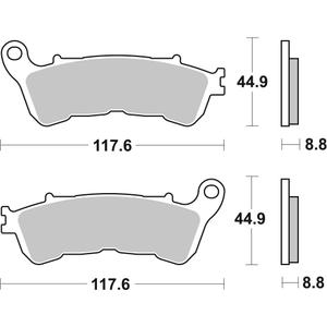 Brzdové obloženie BREMBO 07HO57SA