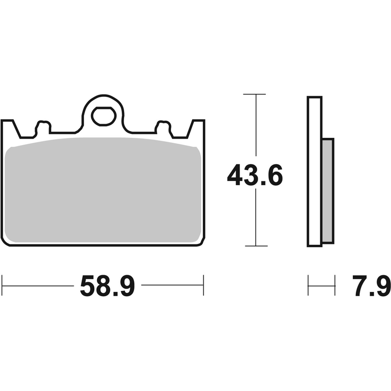 Brzdové obloženie BREMBO pre KAWASAKI ZXR 400 1991-2002