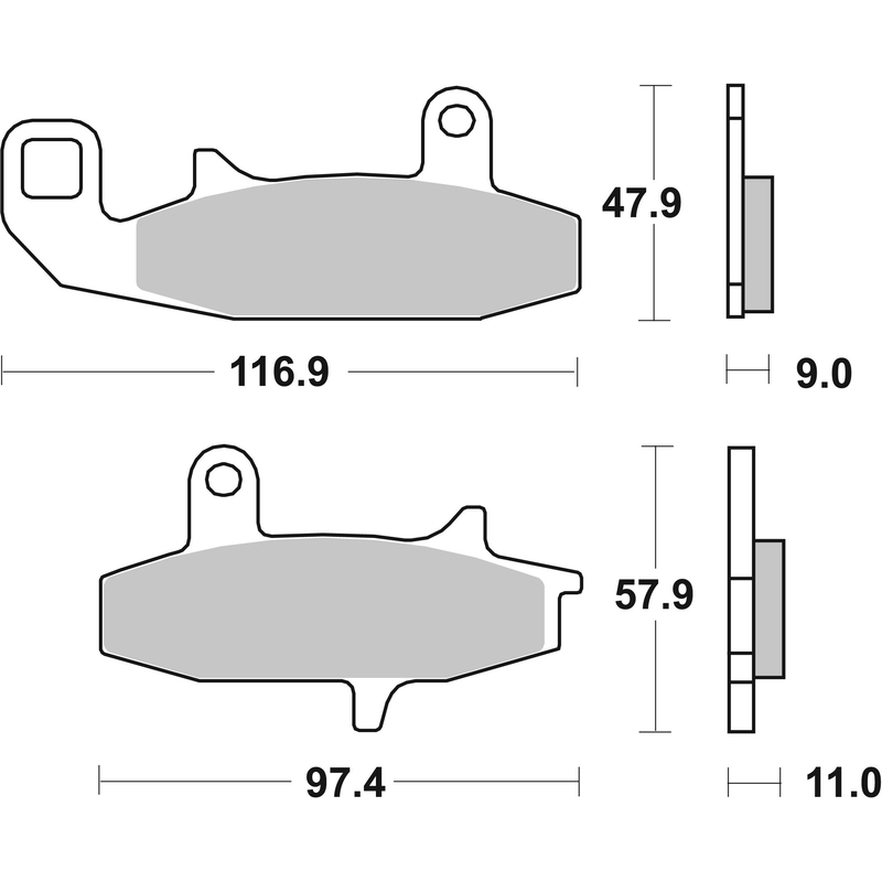 Brzdové obloženie BREMBO