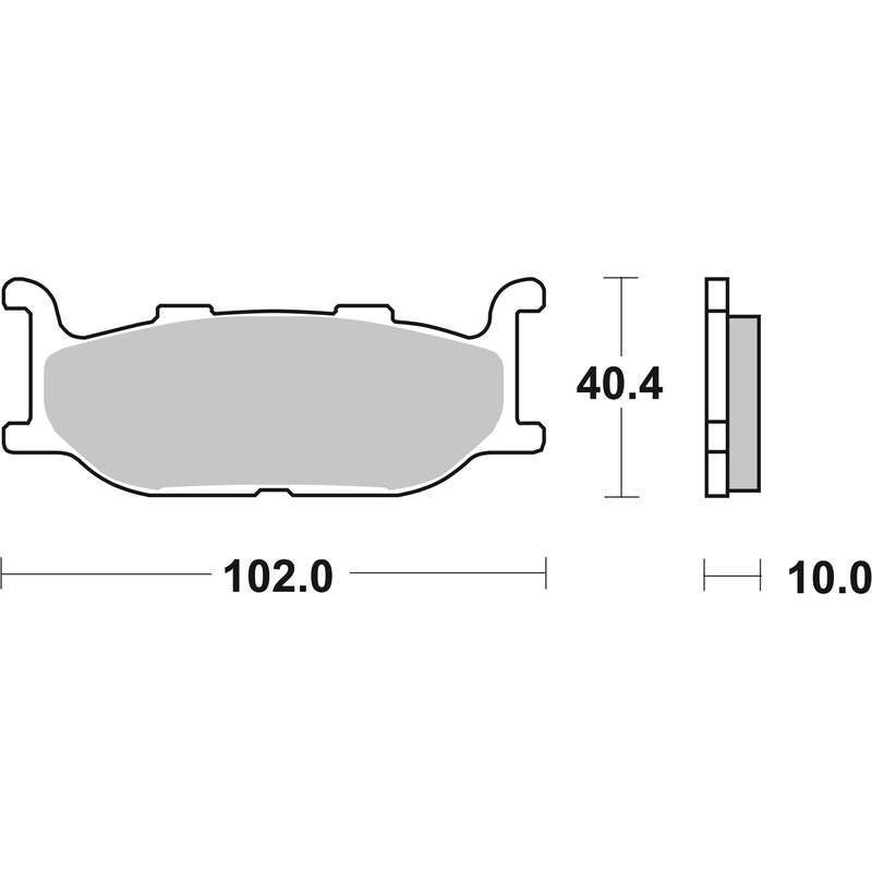 Brzdové obloženie BREMBO pre YAMAHA XP 500 T-MAX 2001-2003, YAMAHA YP 400 Majesty 2004