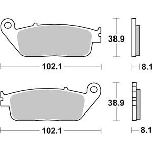 Brzdové obloženie BREMBO 07074XS