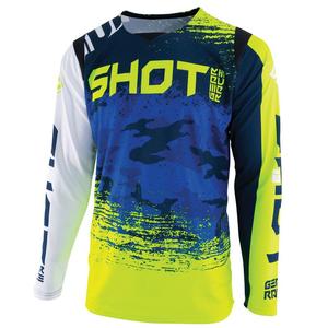 Motokrosový dres Shot CONTACT Counter modro-fluorescenčno žltý