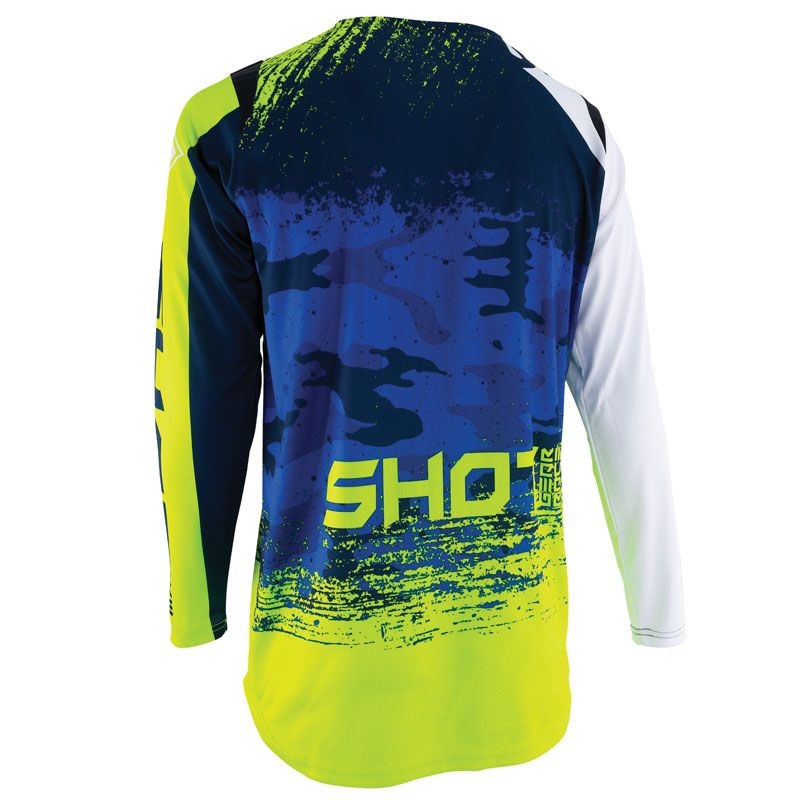 Motokrosový dres Shot CONTACT Counter modro-fluorescenčno žltý