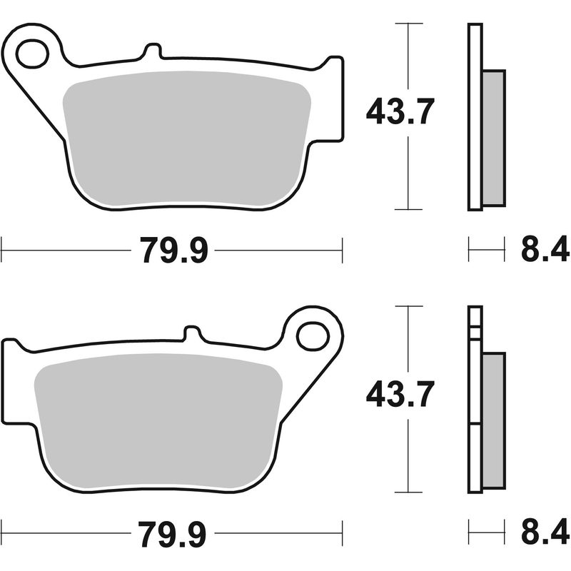 Brzdové obloženie BREMBO CC SCOOTER pre YAMAHA YP 250 X-MAX 2014-2016