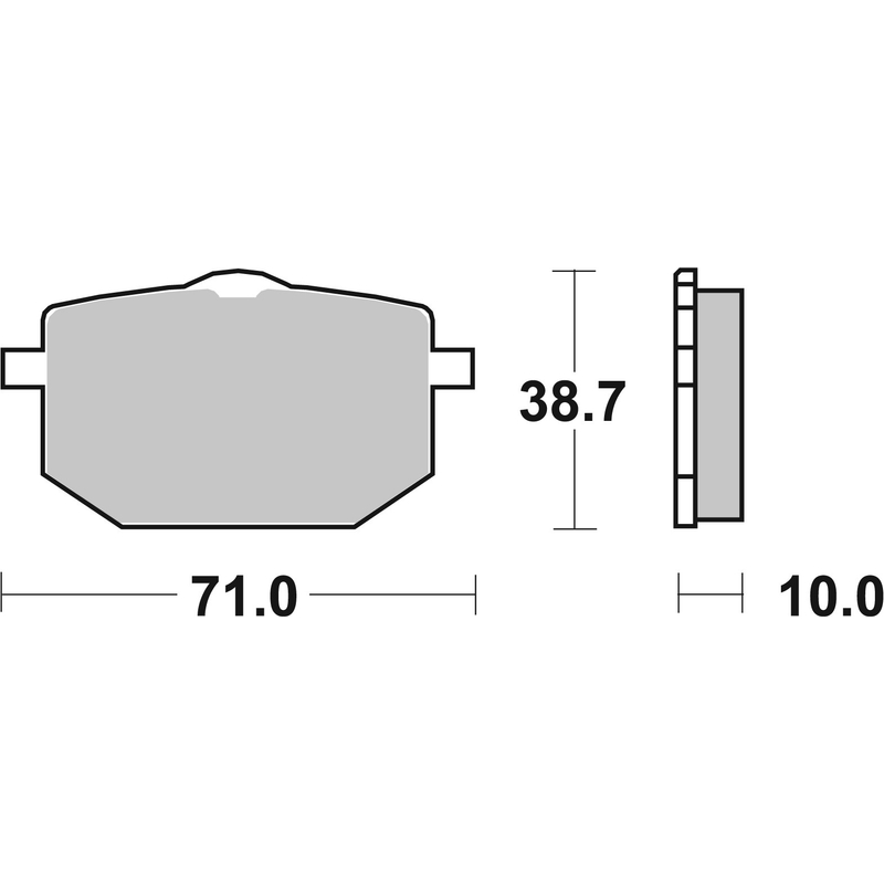 Brzdové obloženie BREMBO pre YAMAHA TT 600 1989, YAMAHA XT 600 Z Tenere 1987-1990