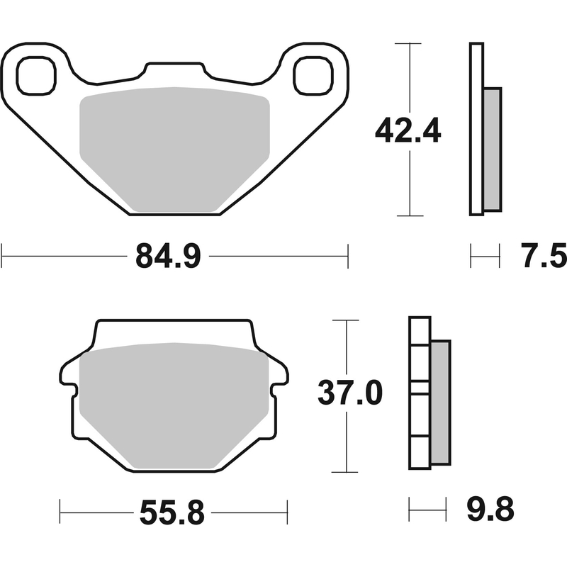 Brzdové obloženie BREMBO