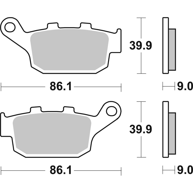 Brzdové obloženie BREMBO