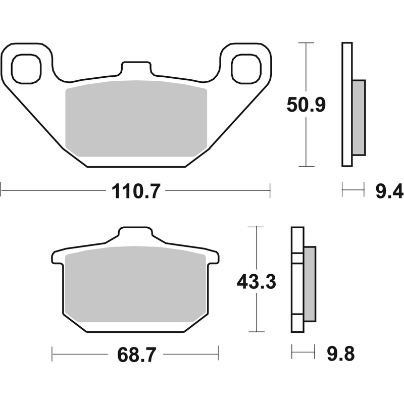 Brzdové obloženie BREMBO