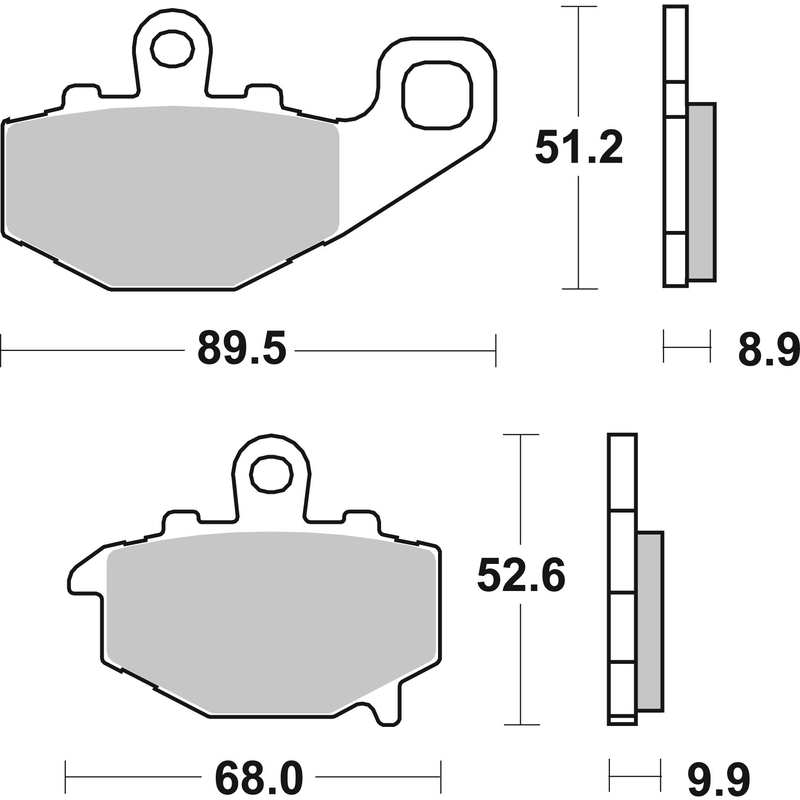 Brzdové obloženie BREMBO